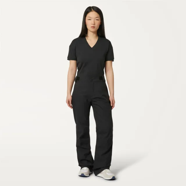 K-Way Noe K0065T0 pantaloni schi negri impermeabili