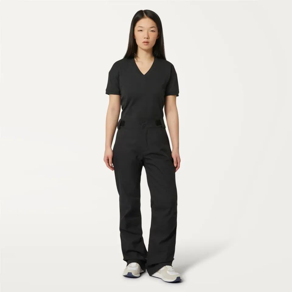 K-Way Noe K0065T0 pantaloni schi negri impermeabili