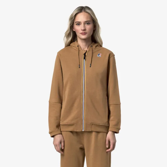 K-Way Prosper hanorac unisex maro cu gluga
