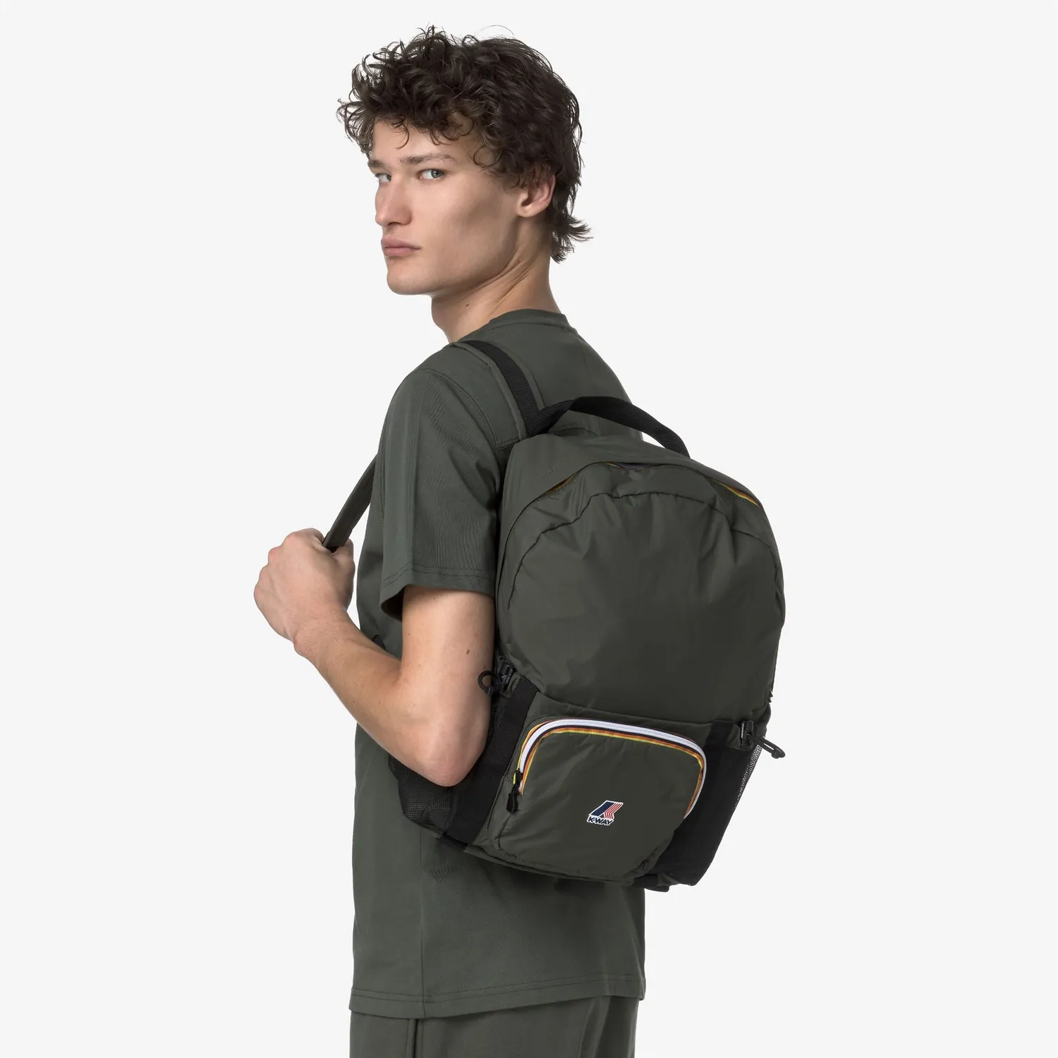 K-Way Le Vrai Michel rucsac unisex verde inchis