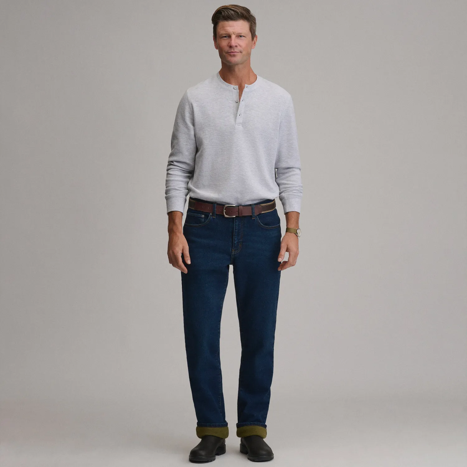 Eddie Bauer Eddie's Flex blugi termici bleumarin drepti