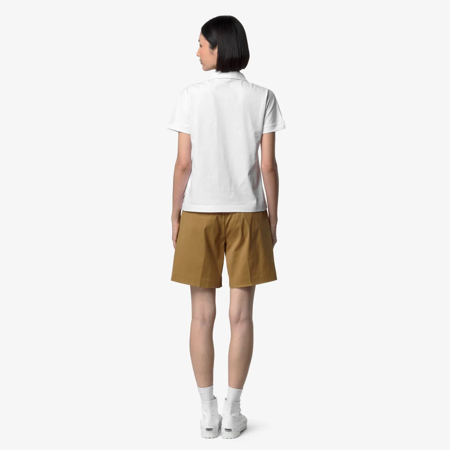 K-Way Iselie Jersey tricou alb damă bumbac