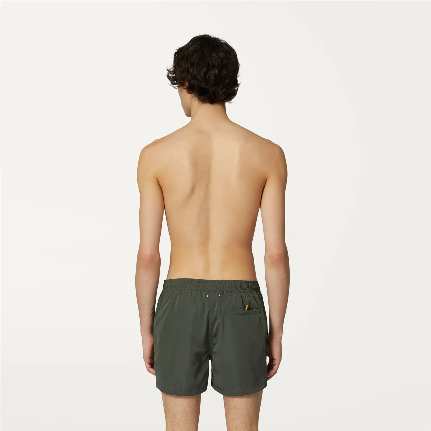 K-Way Hazel sort de baie verde-negricios cu snur