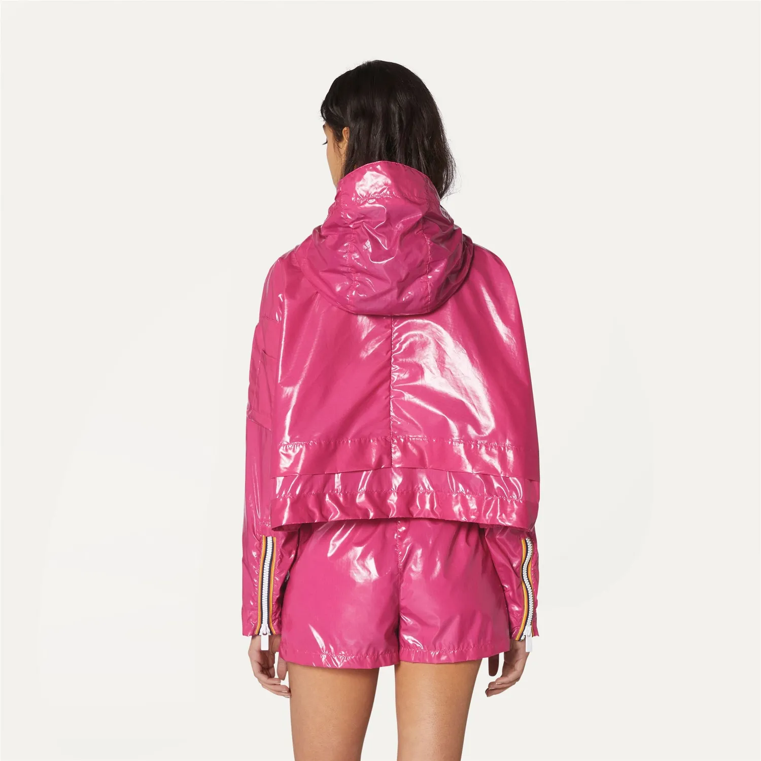K-Way Cropel Light geaca dama roz Peacock scurta