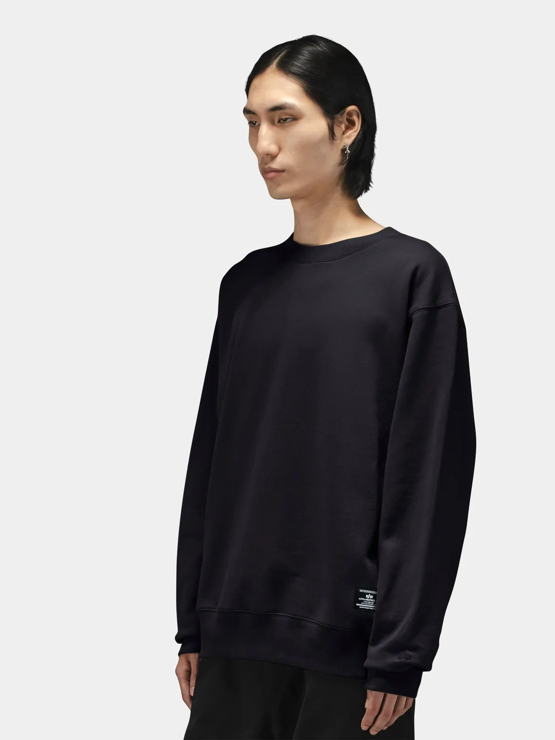 Alpha Industries Patched bluzon negru bumbac