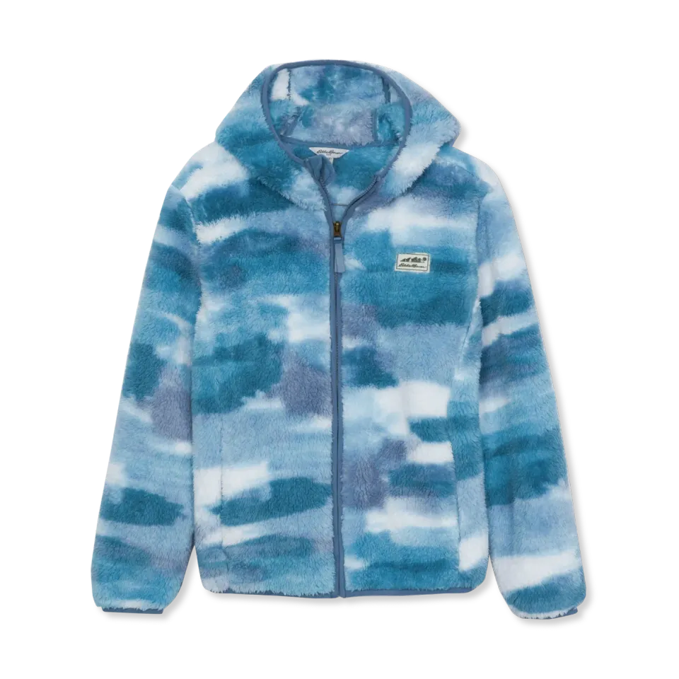 Eddie Bauer Quest geaca fleece copii China Blue imprimeu calduros