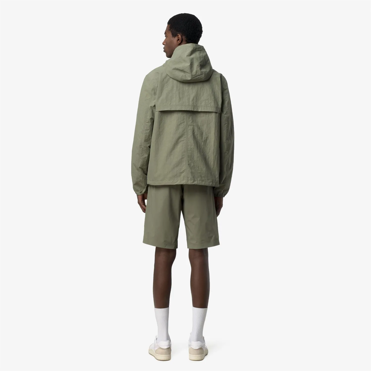 K-Way Jake Cotton Double geaca reversibila verde slim