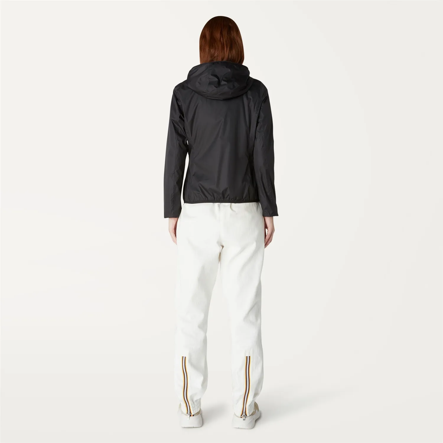 K-Way Lily Poly Jersey geaca neagra cu bumbac