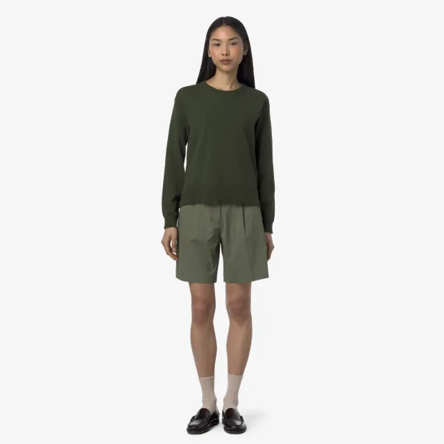 K-Way Nive bermude dama verde lichen stretch