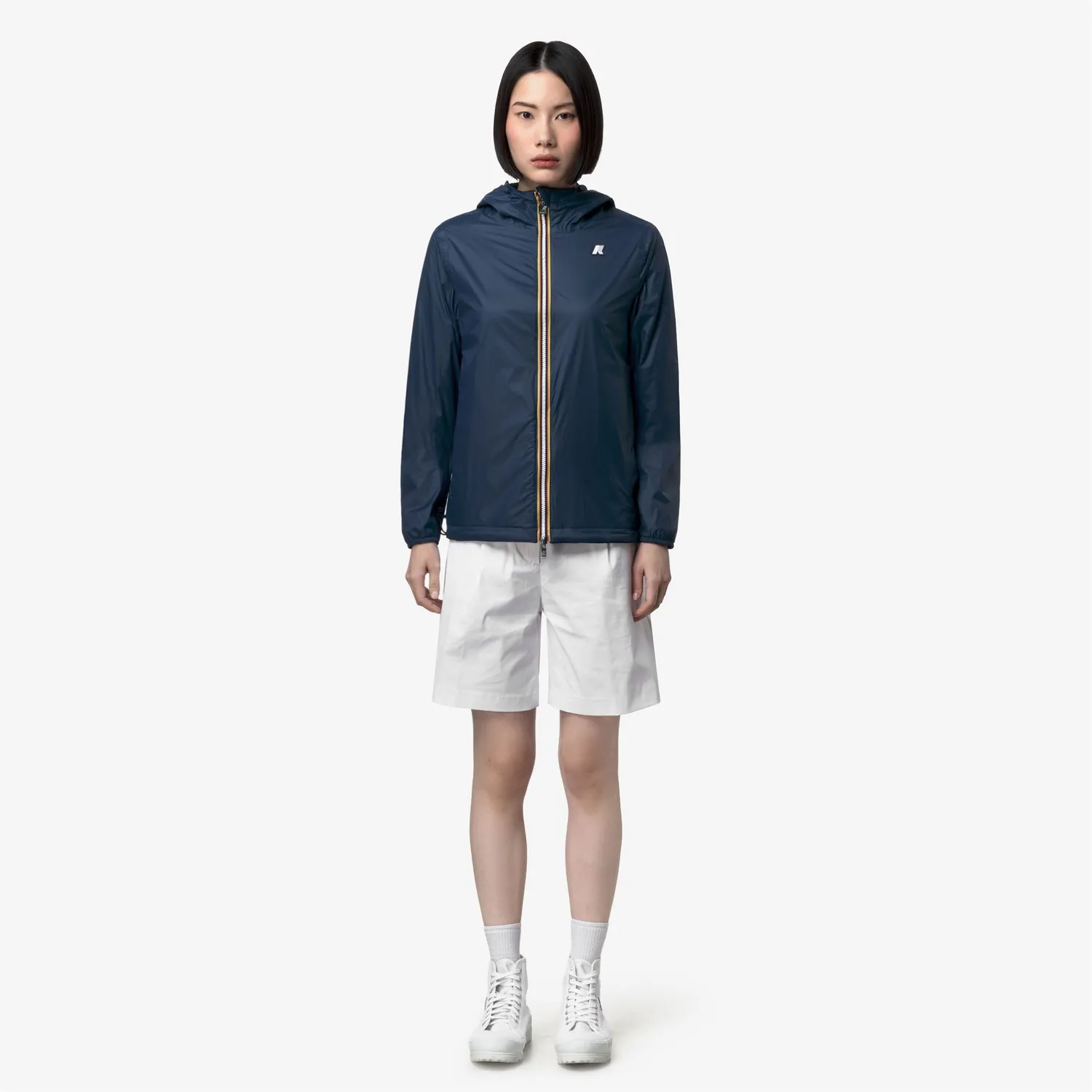 K-Way Jake Double Interlock geacă reversibilă albastră