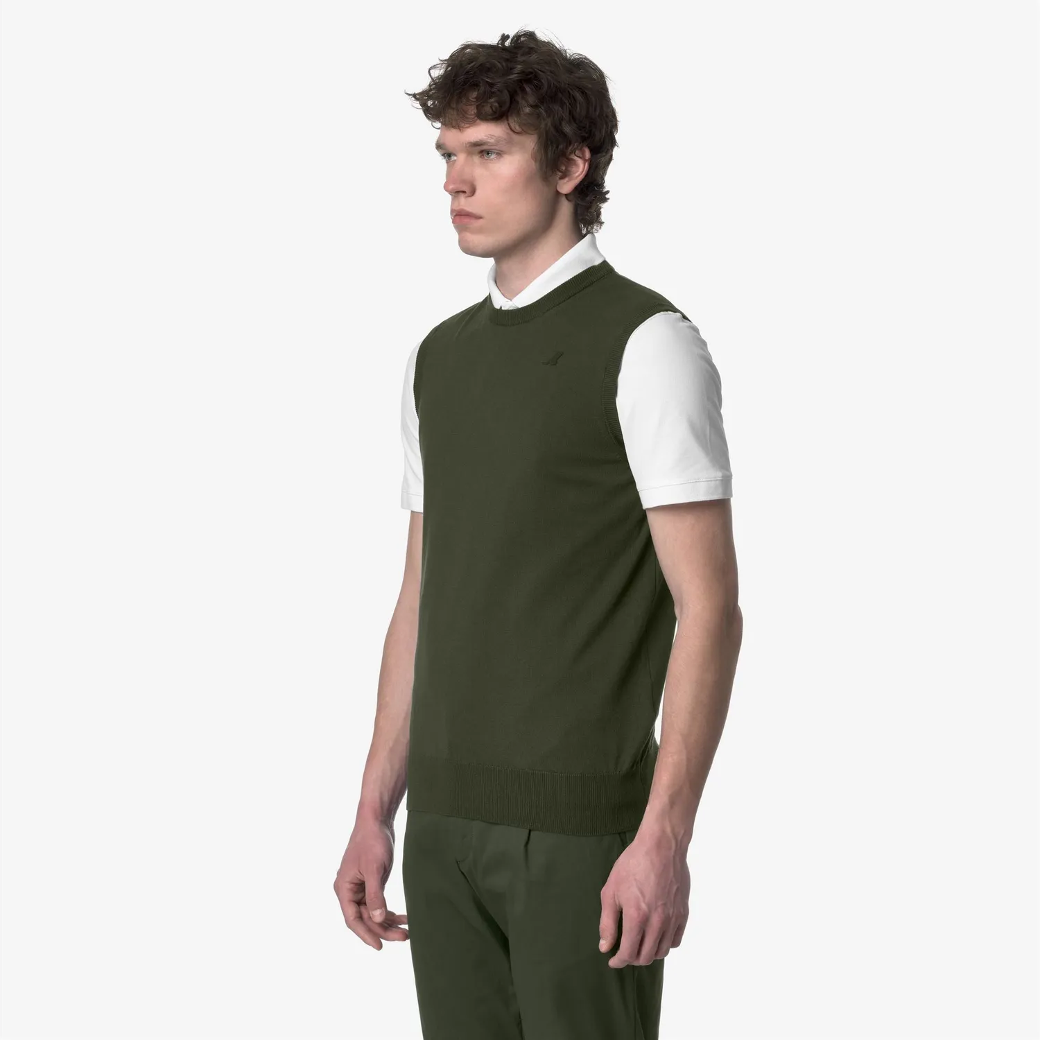 K-Way Jeano Cotton PS vestă Green Africa bumbac