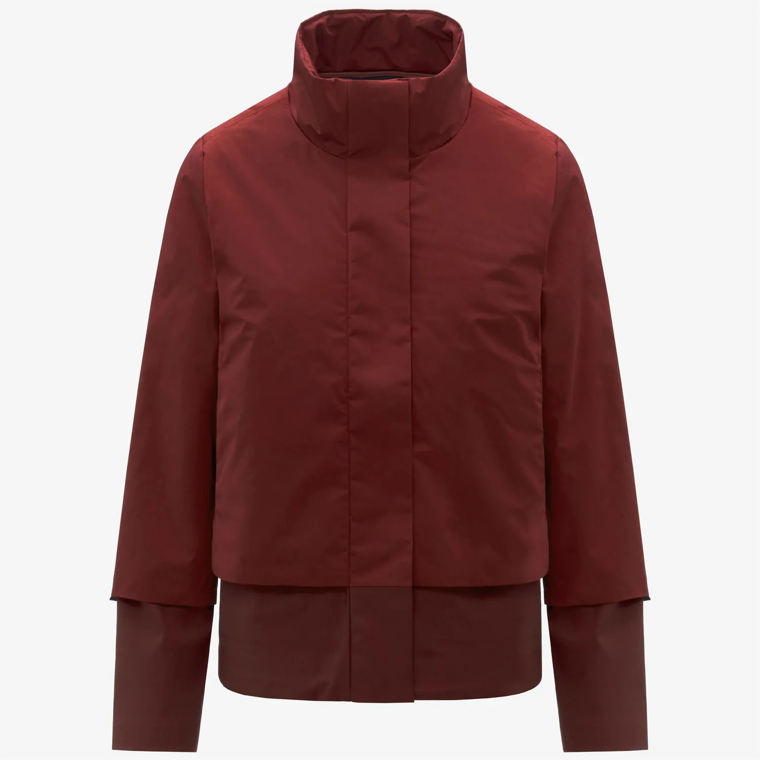 K-Way Isan Wool Nylon Mix geaca dama rosu calduroasa