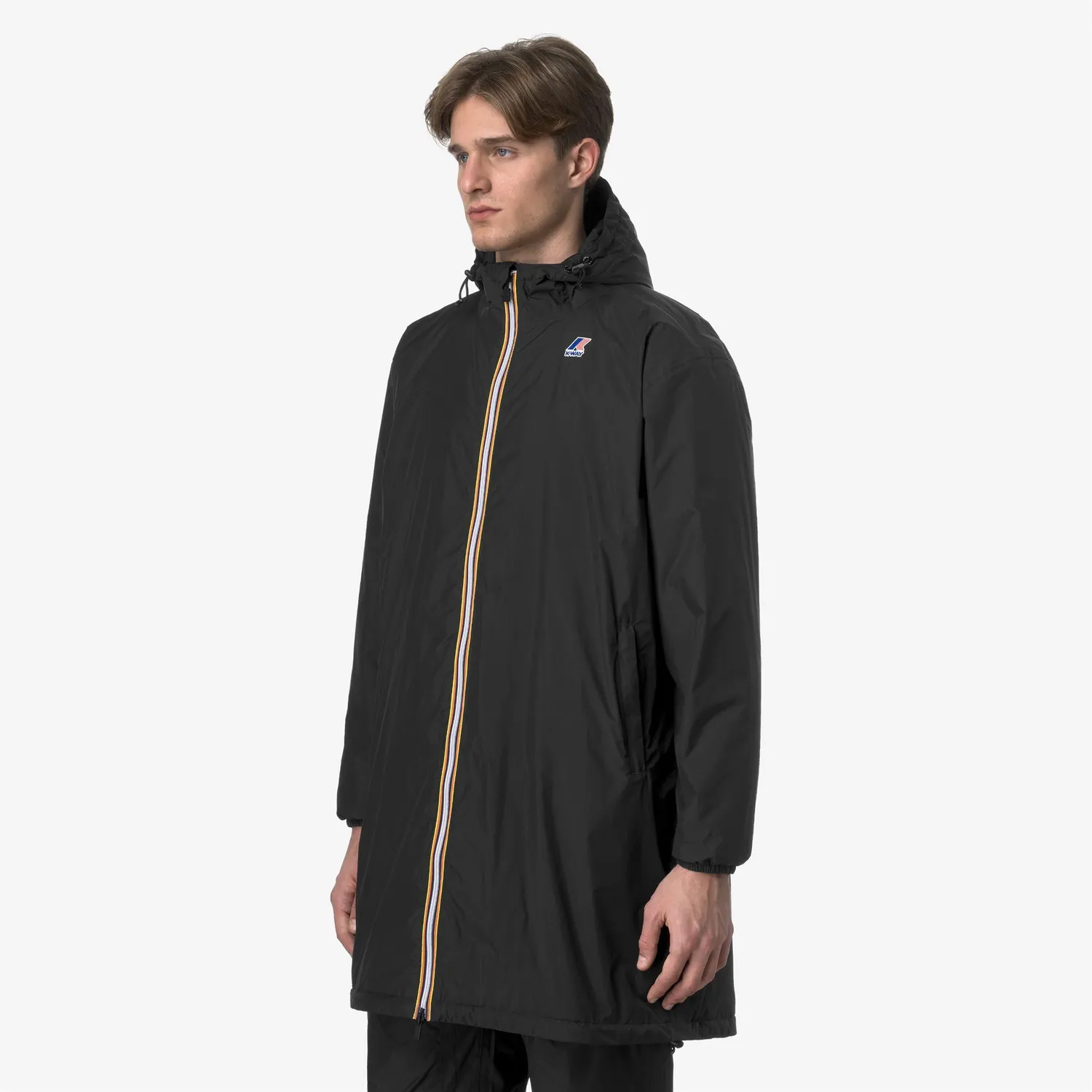 K-Way Le Vrai Eiffel palton negru unisex impermeabil 3/4