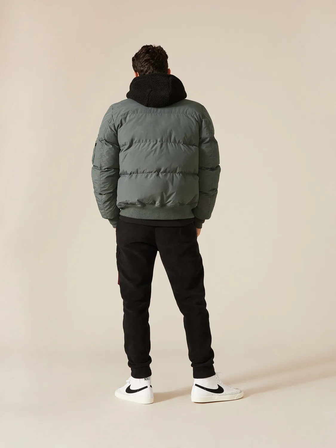 Alpha Industries MA-1 Quilted Bomber geacă gunmetal matlasată
