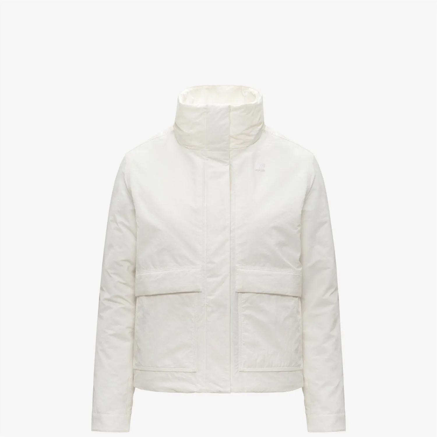 K-Way Kali Warm Cotton Nylon geacă damă albă scurtă