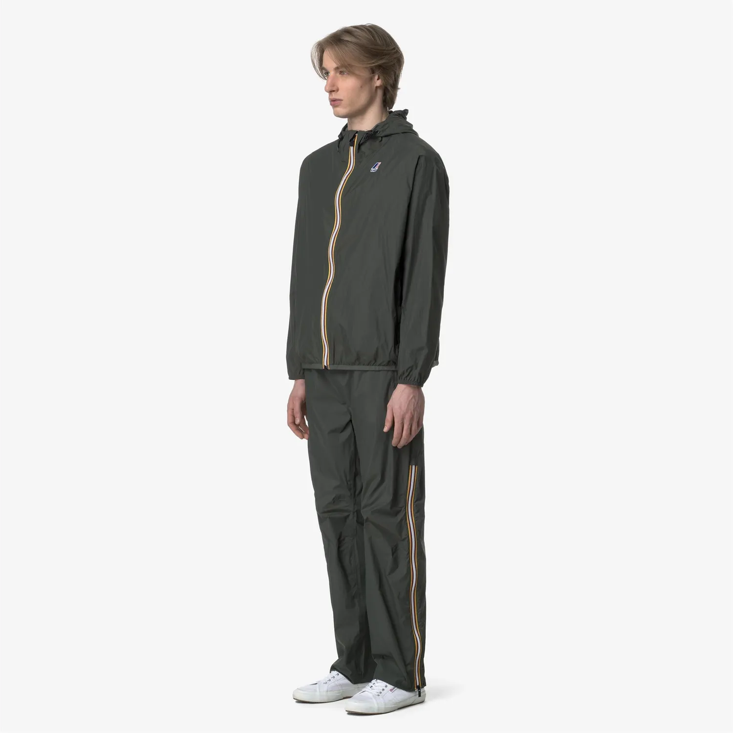 K-Way Le Vrai 4.0 Ethan pantaloni unisex verzi