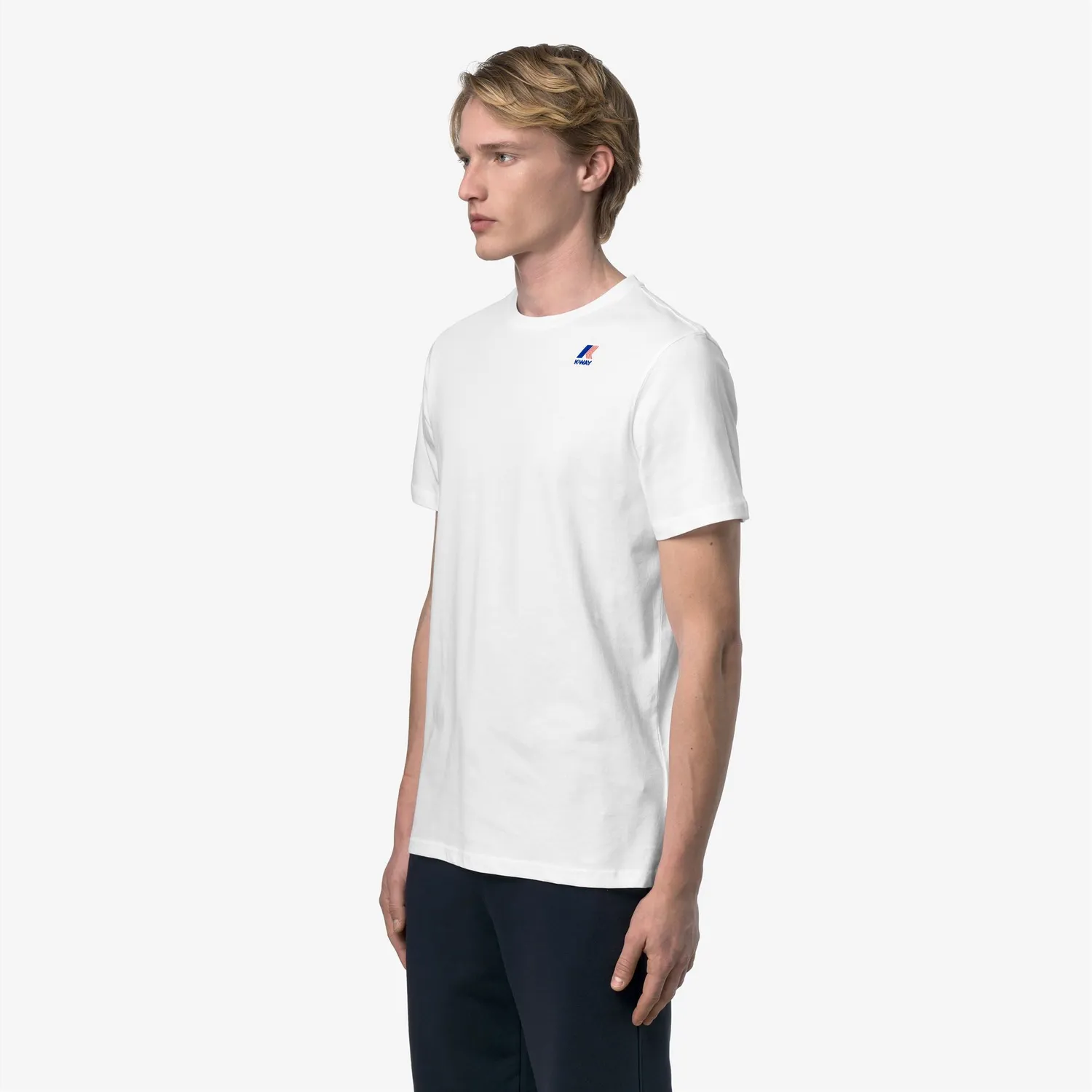 K-Way Leonide tricou unisex alb bumbac