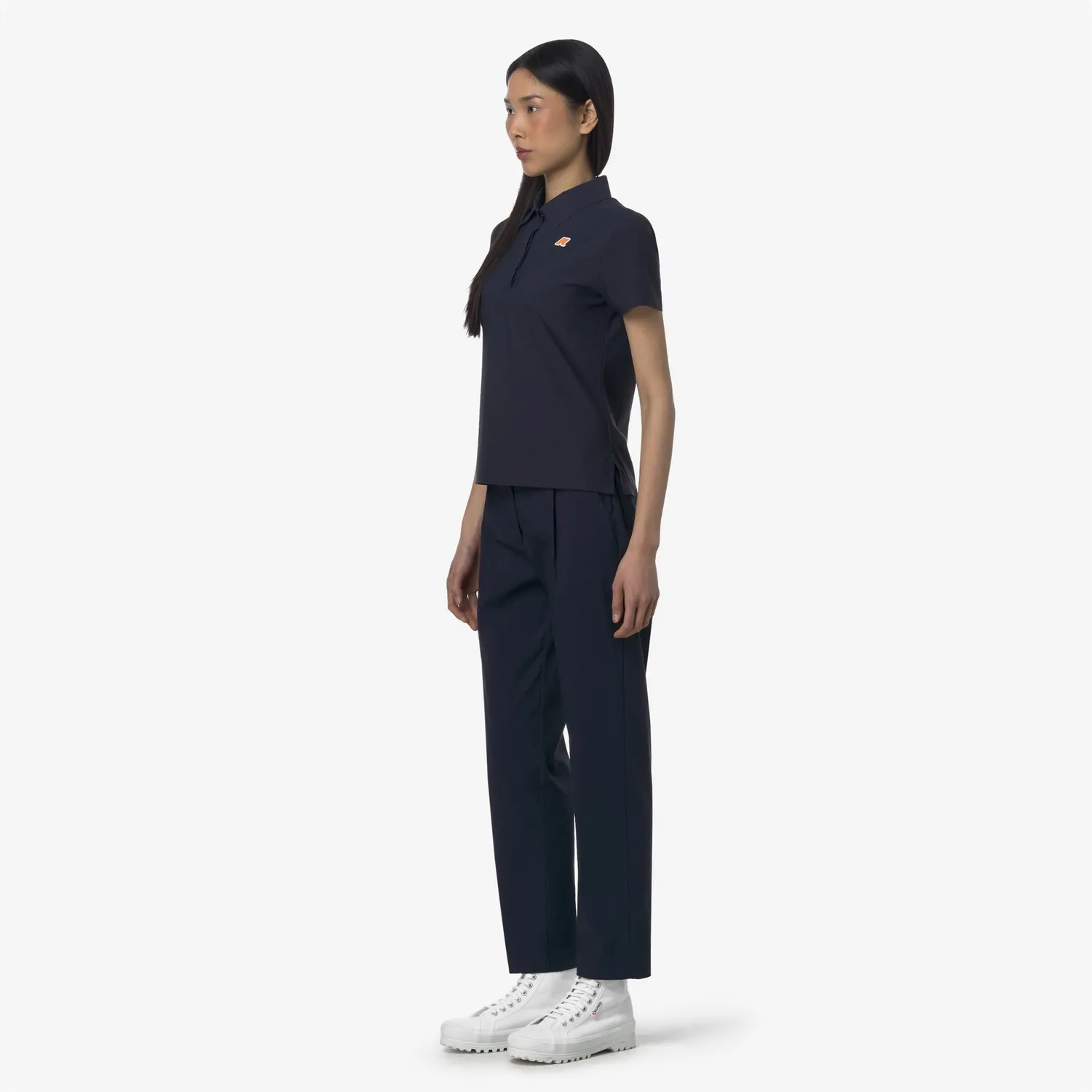 K-Way Eyre Twill Tech Golf pantaloni chino dama albastru stretch