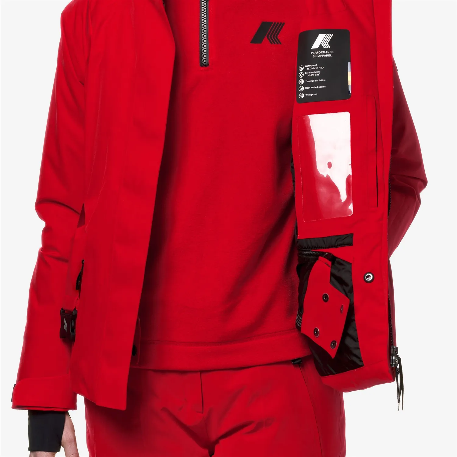 K-Way Chevril Micro Twill K6123FW geaca rosie ultra-calduroasa