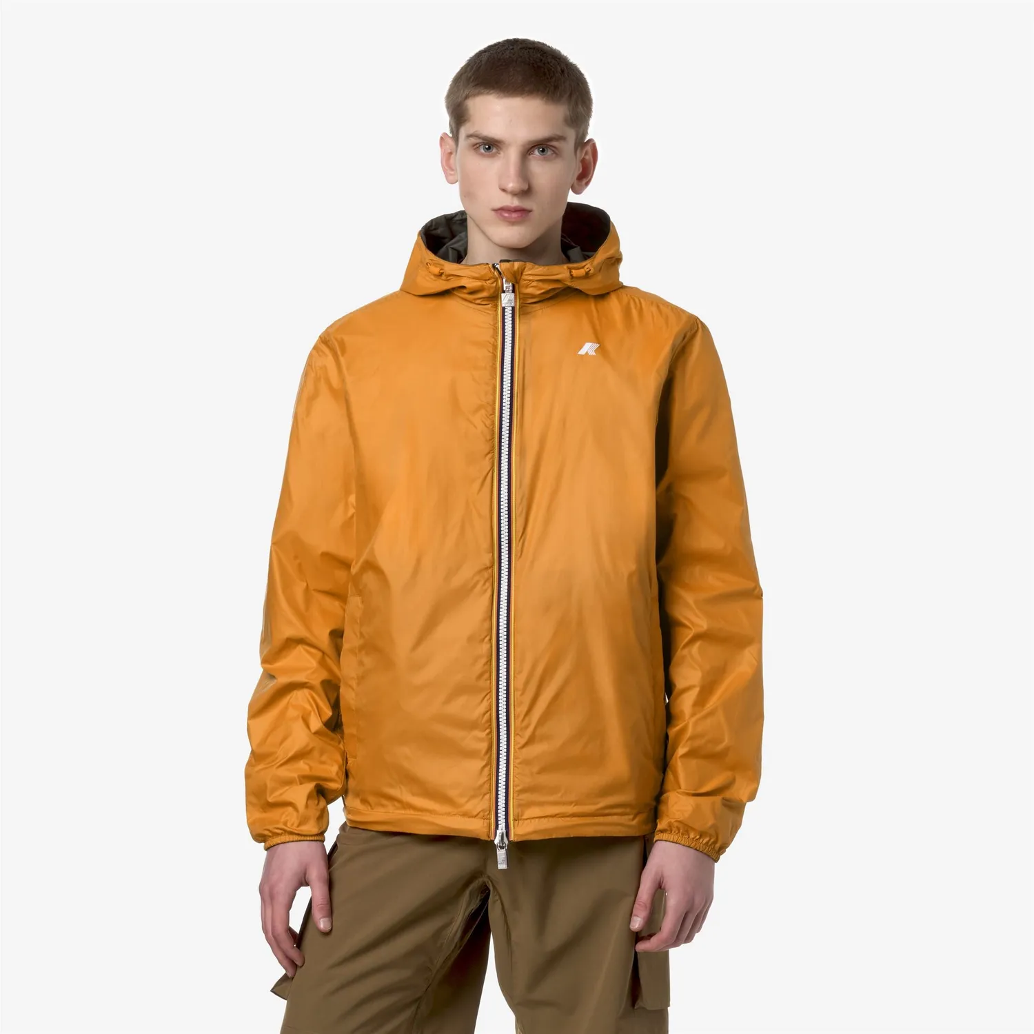 K-Way Jake K2124EW geaca reversibila barbati verde portocaliu