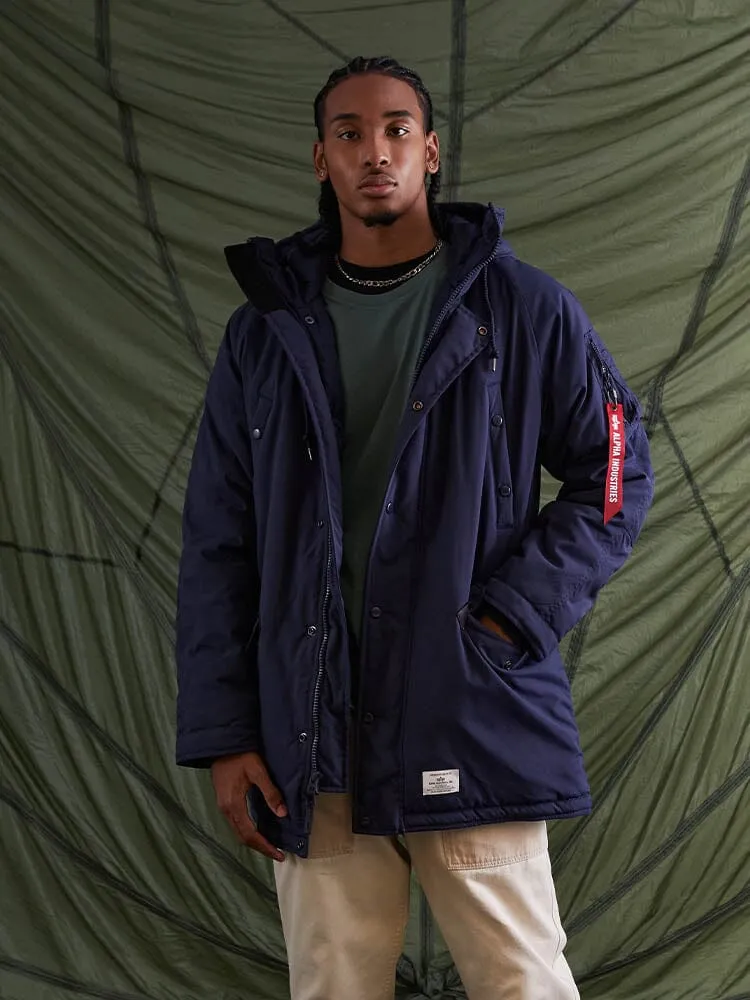 Alpha Industries N-3B Alpine Gen II parka Replica Blue foarte calda