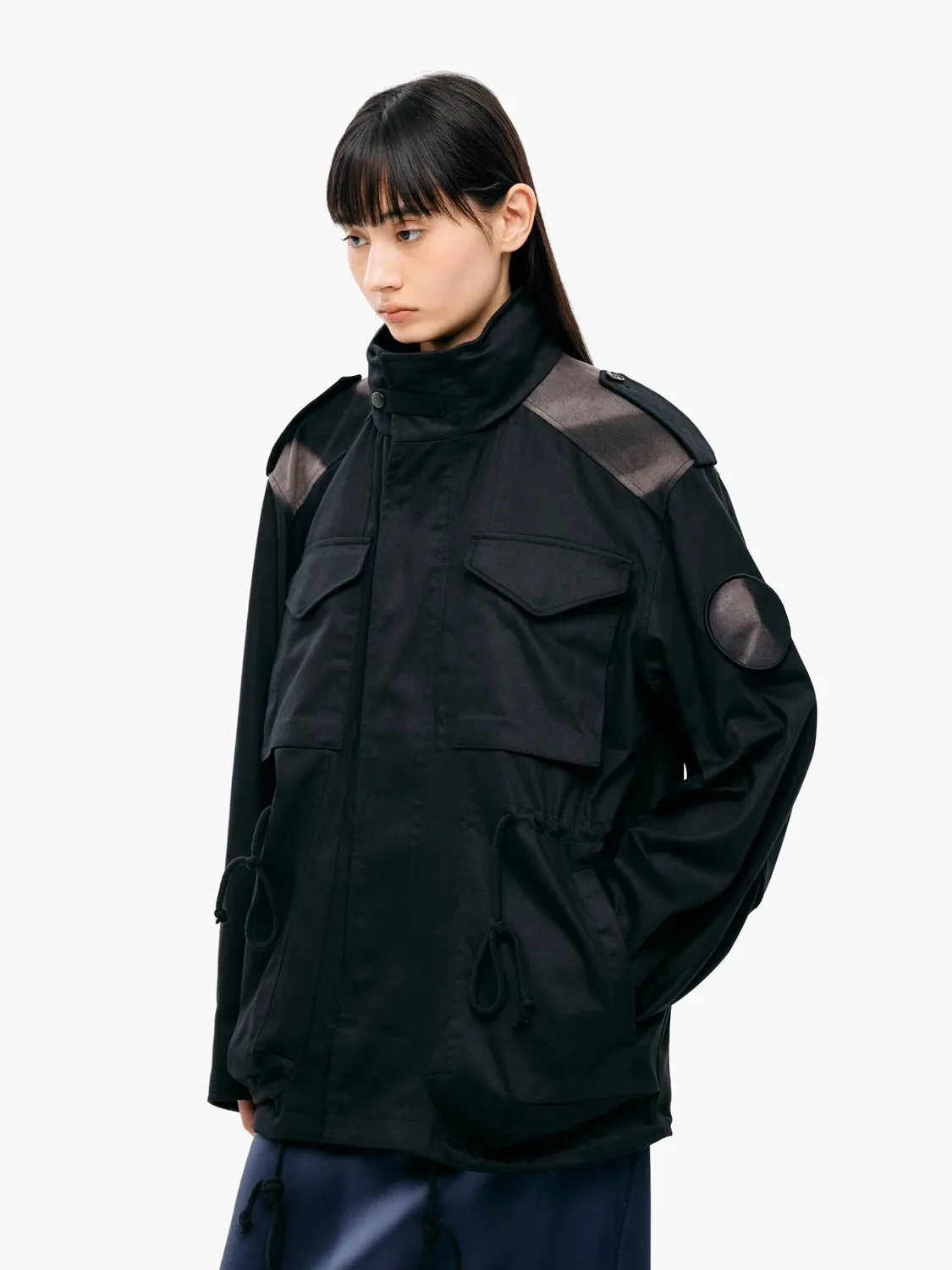 Alpha Industries Jiyongkim Sun-Bleached Field palton negru bumbac
