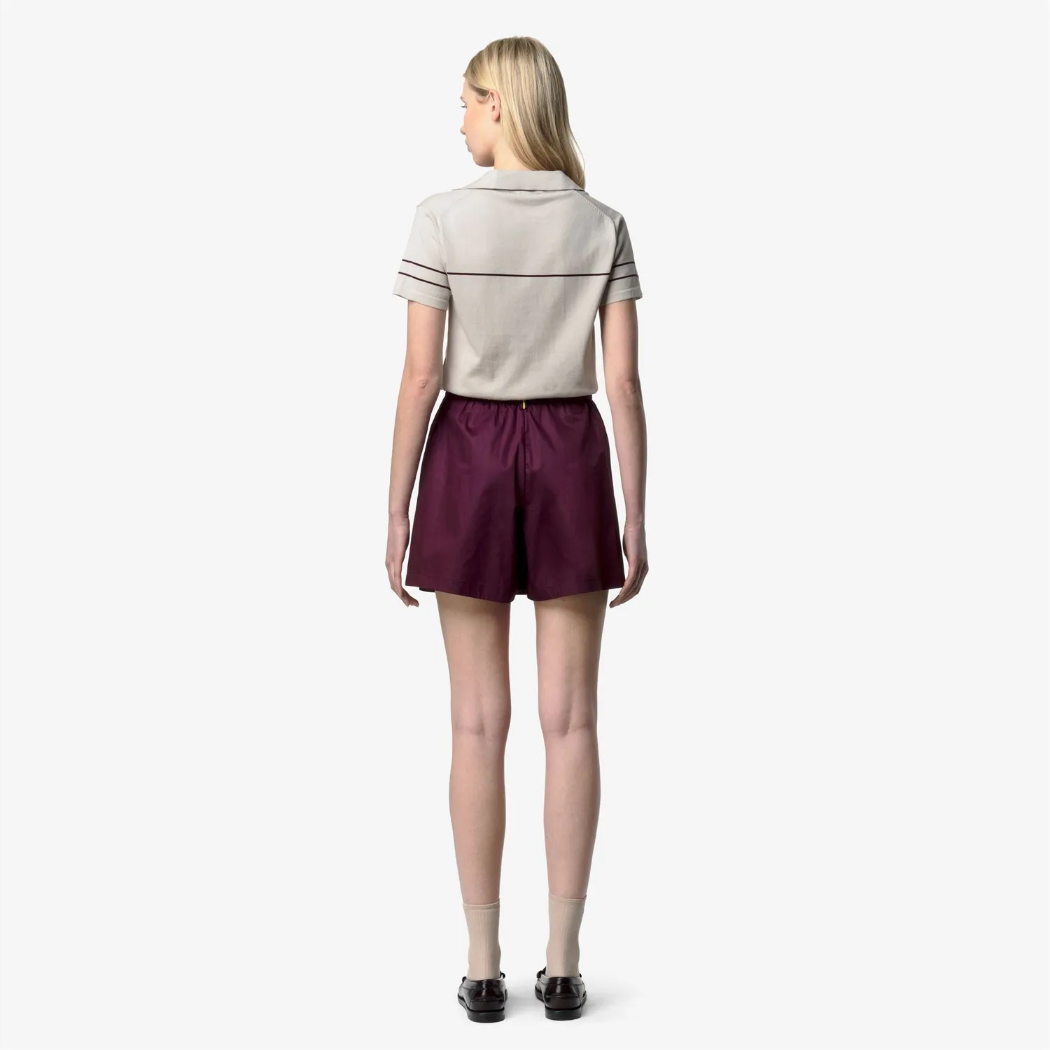 K-Way Lamandie Shiny Cotton fusta mov satinata