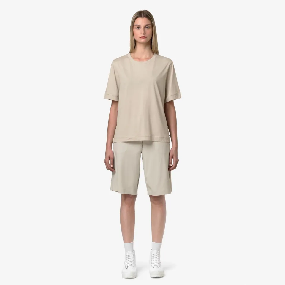 K-Way Gabillou Cotton Silk tricou dama bej matase