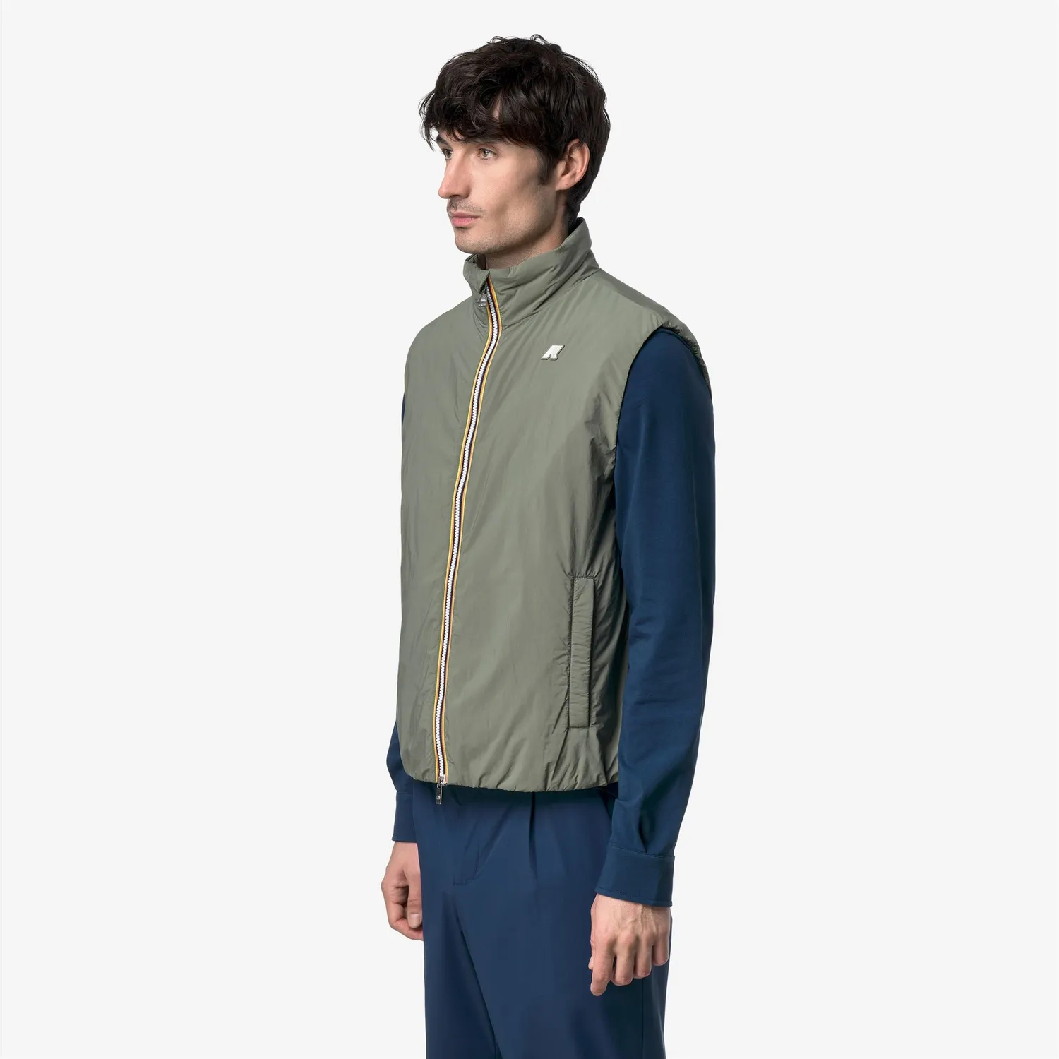 K-Way Valen vesta barbati verde lichen calduroasa