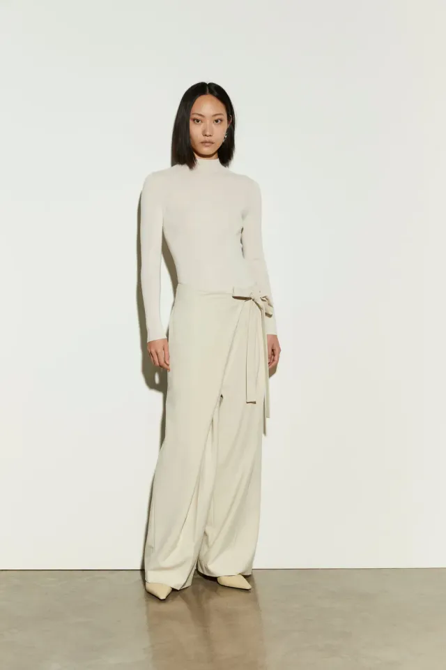 Isabelle Blanche pulover lână egret S