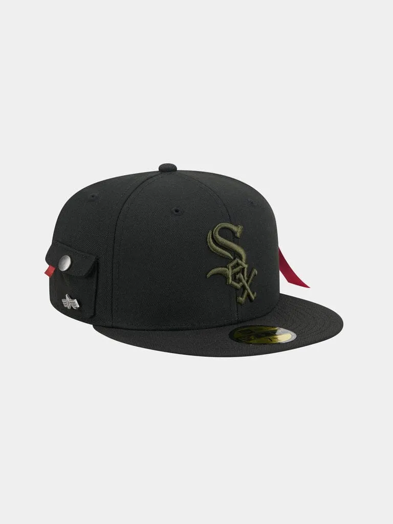 Alpha Industries 59Fifty Chicago White Sox sapca neagra fitted