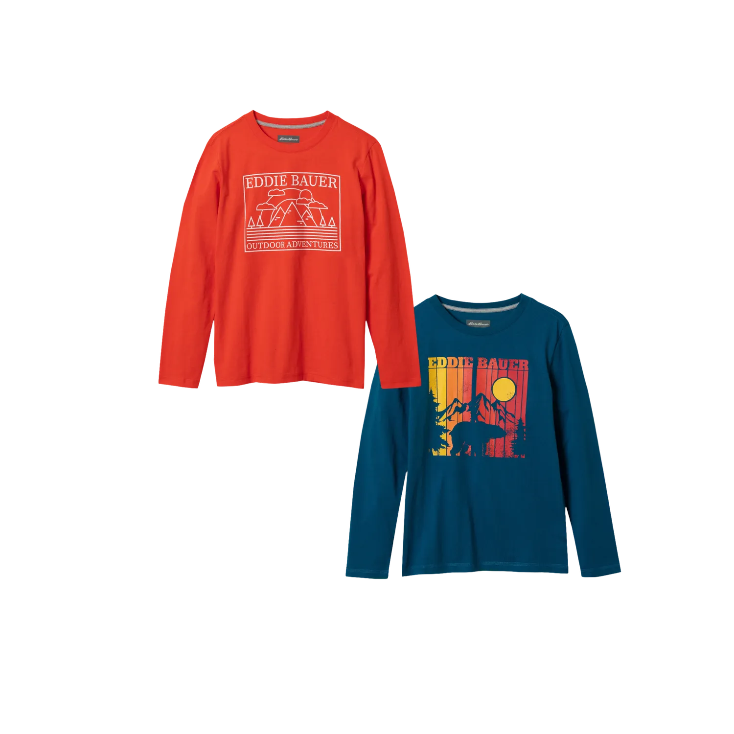 Eddie Bauer tricou băieți 2-pack albastru