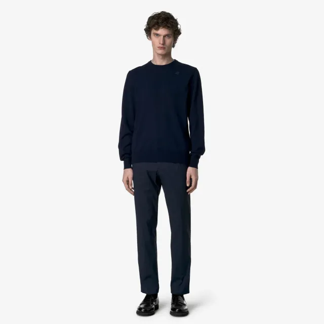 K-Way Ailton Twill Tech pantaloni chino bleumarin stretch