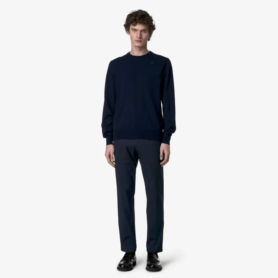 K-Way Ailton Twill Tech pantaloni chino bleumarin stretch
