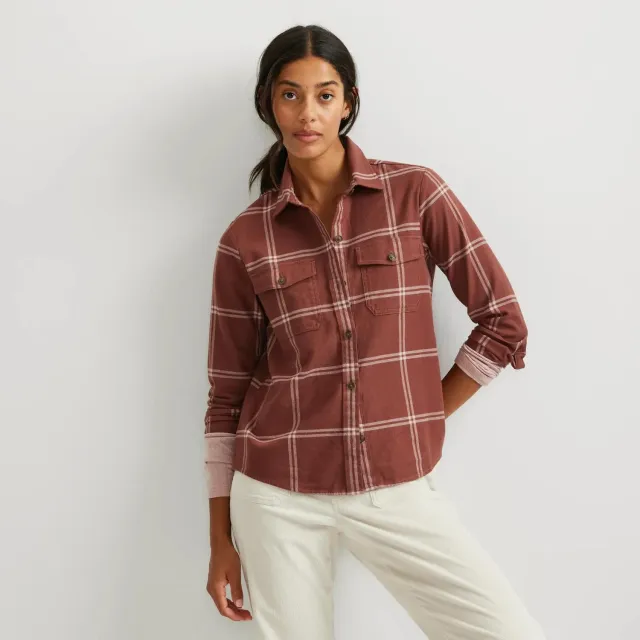 Eddie Bauer Stine's cămașă flanel damă albastră