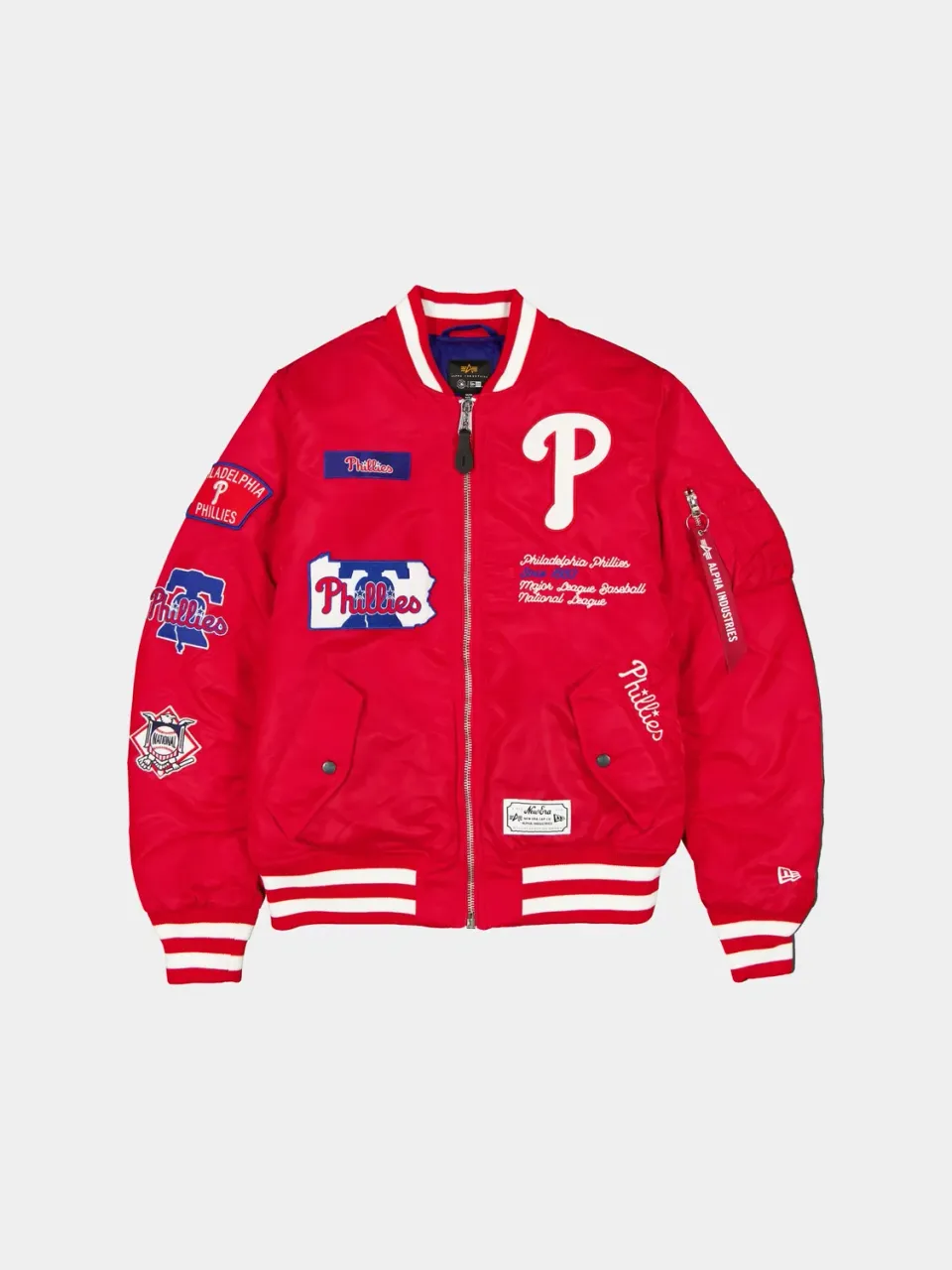 Alpha Industries MA-1 Phillies geaca bomber rosie scarlet bumbac