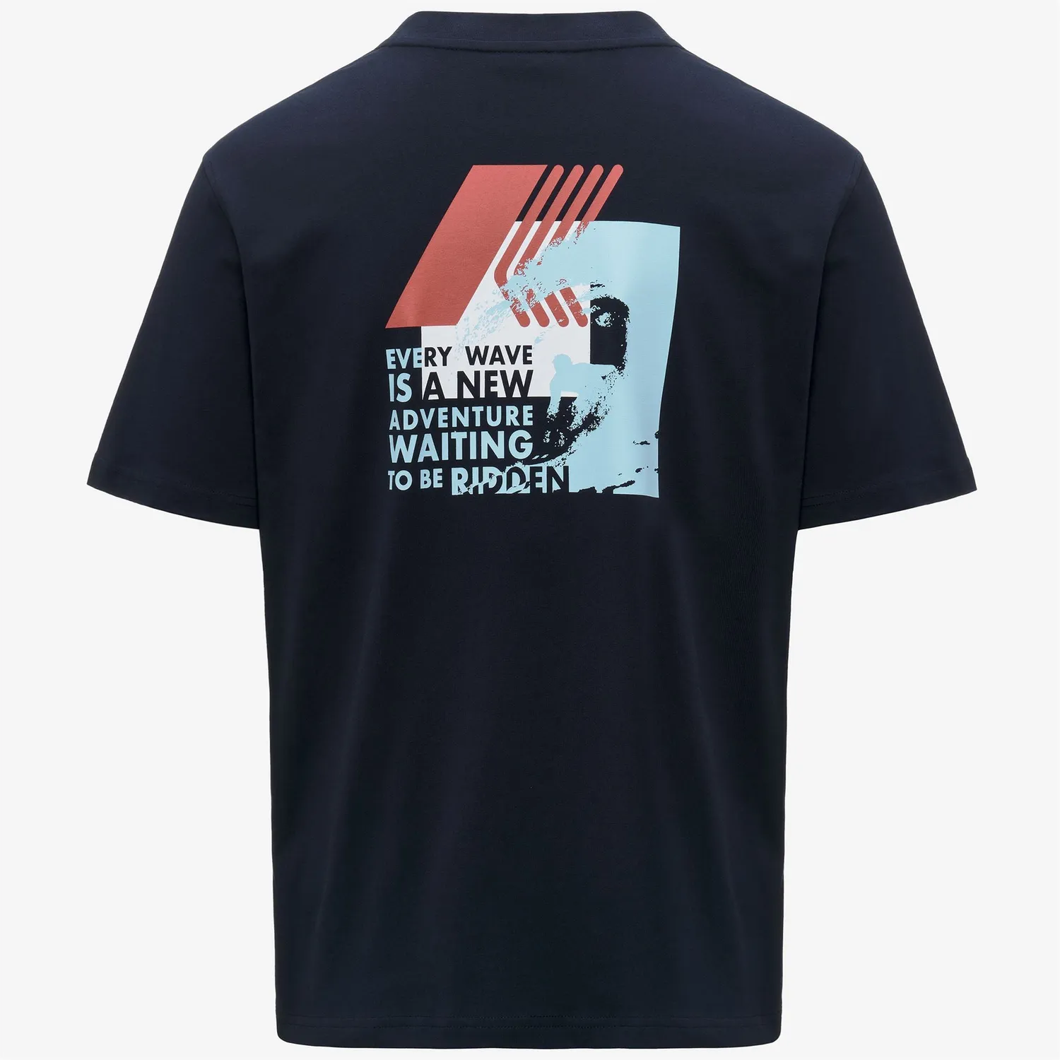 K-Way Solo Jersey Wave tricou barbati albastru depth bumbac