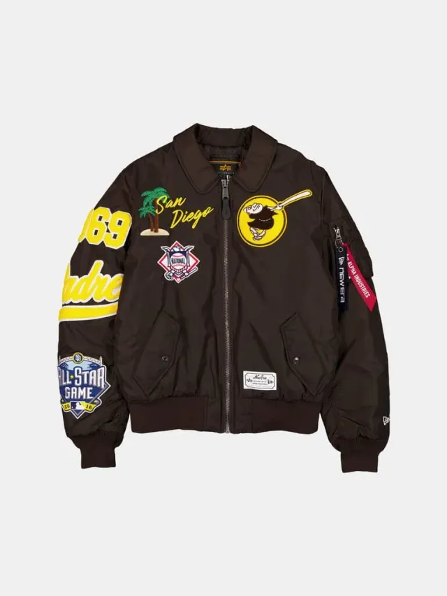 Alpha Industries Padres MA-1 geacă bomber maro călduroasă