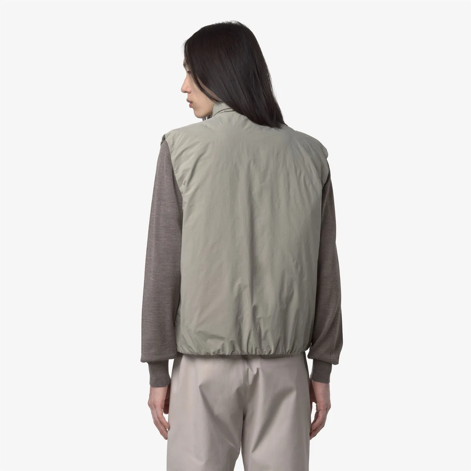 K-Way Valen Plain Warm vesta barbati verde calduroasa