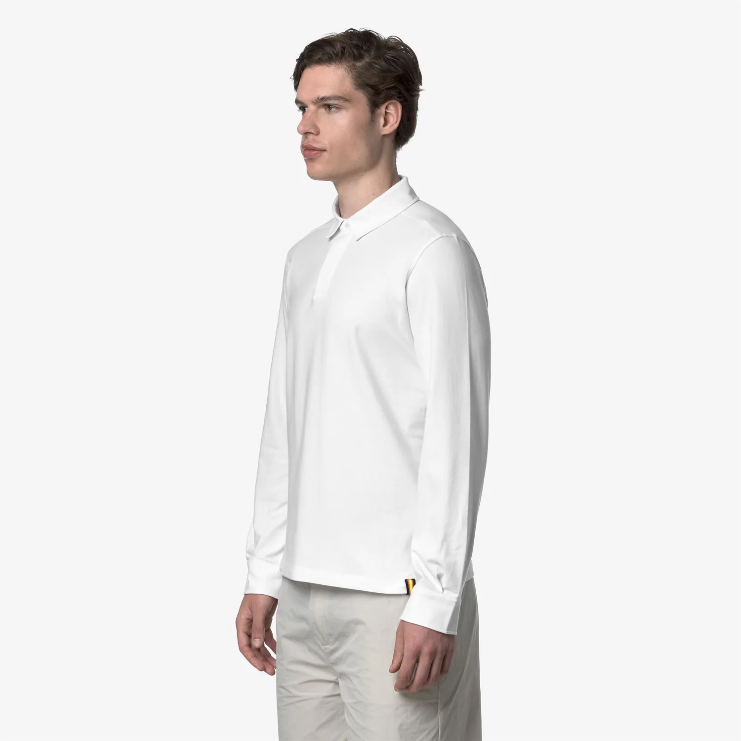 K-Way Tibere Ice Cotton polo barbati alb