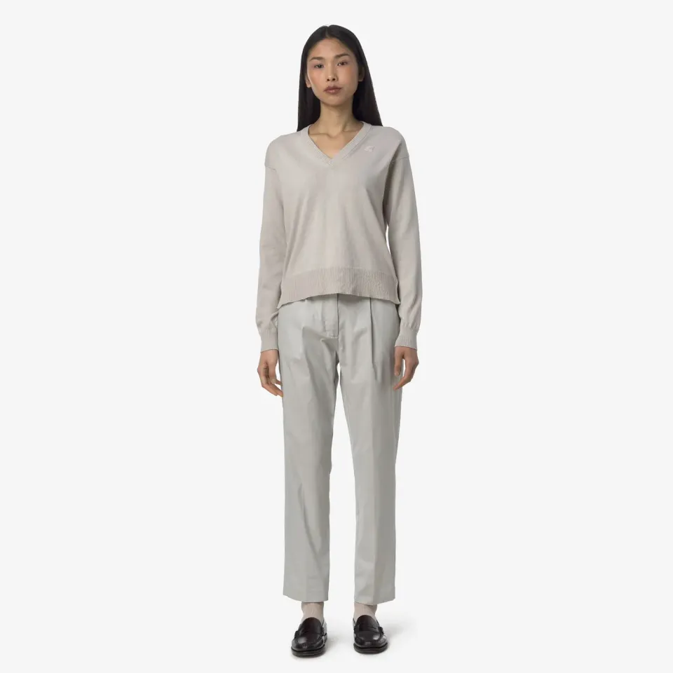 K-Way Eyre Twill Tech pantaloni chino dama bej deschis stretch
