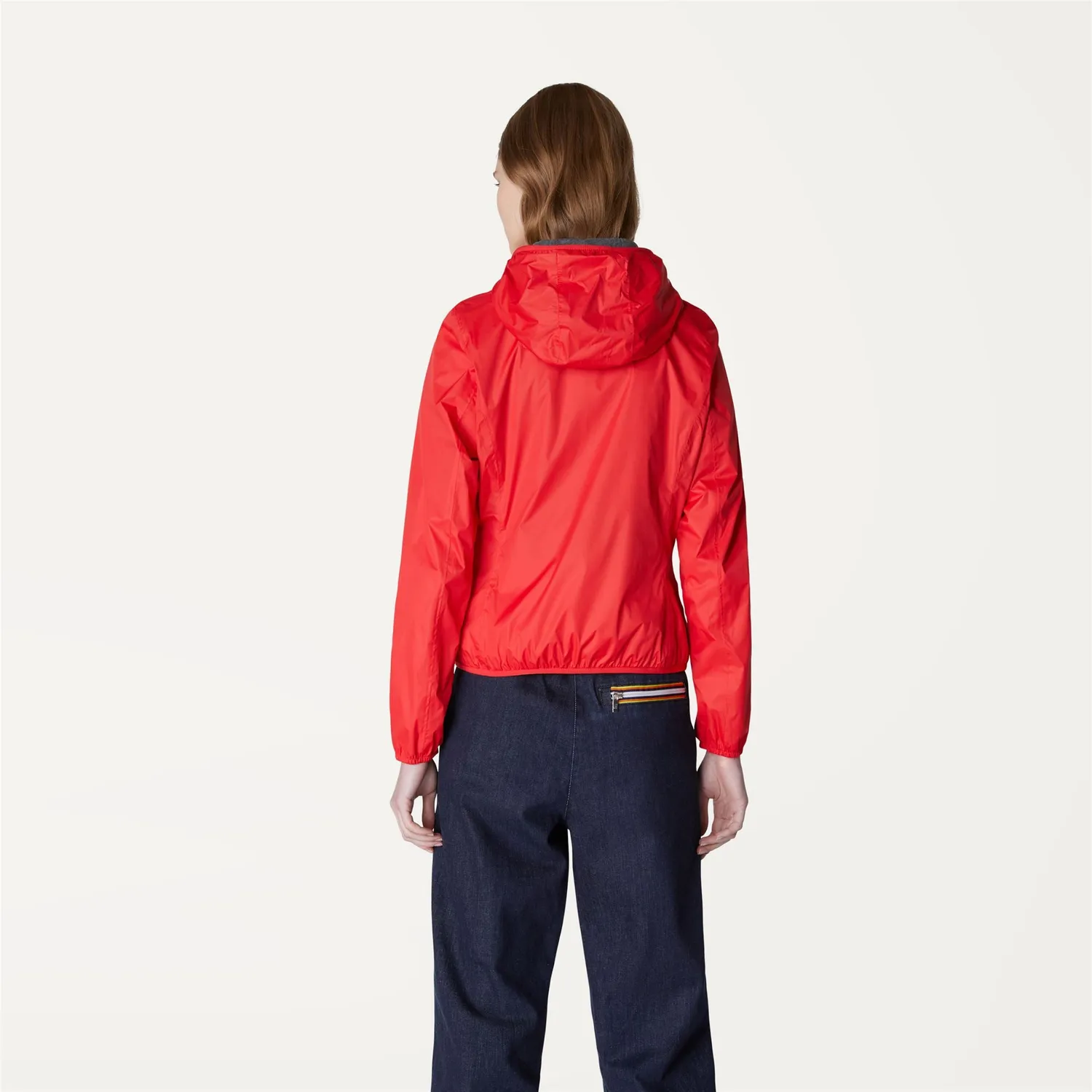 K-Way Lily Poly Jersey geaca dama rosie impermeabila