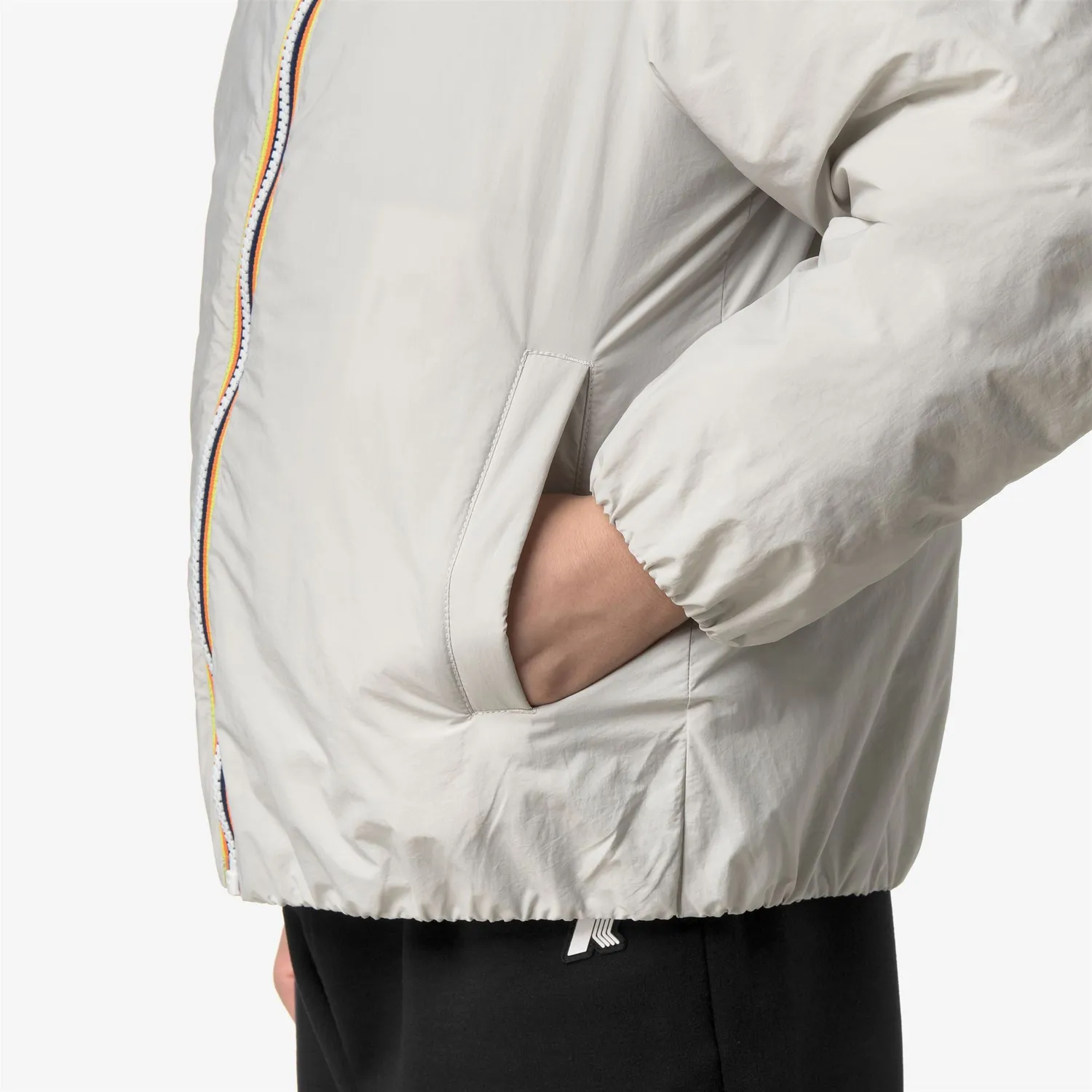 K-Way P. Jack Plain Warm geaca baieti bej calduroasa