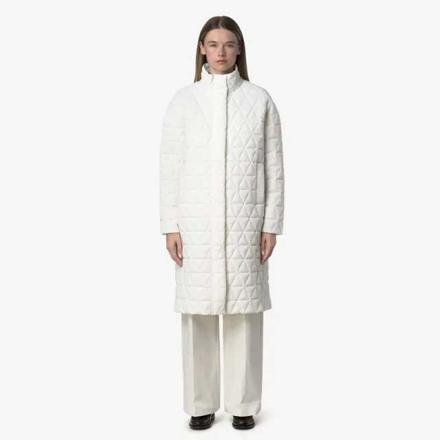 K-Way Sonja Diamond Quilted Warm palton dama alb calduros