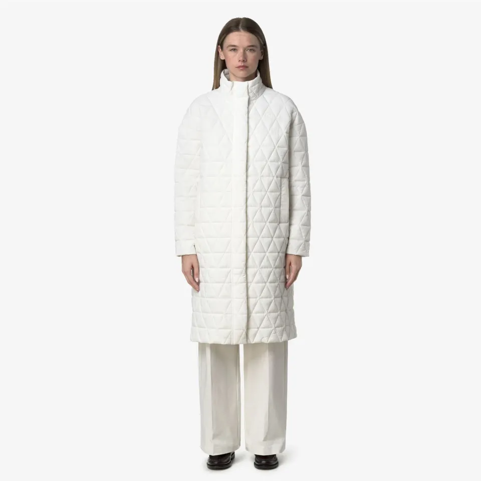 K-Way Sonja Diamond Quilted Warm palton dama alb calduros