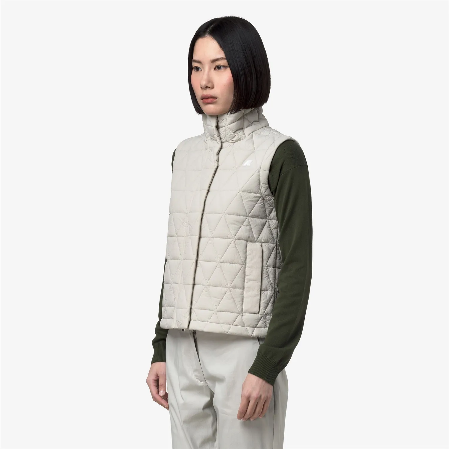 K-Way Satine Diamond vesta dama BEIGE LT calduroasa