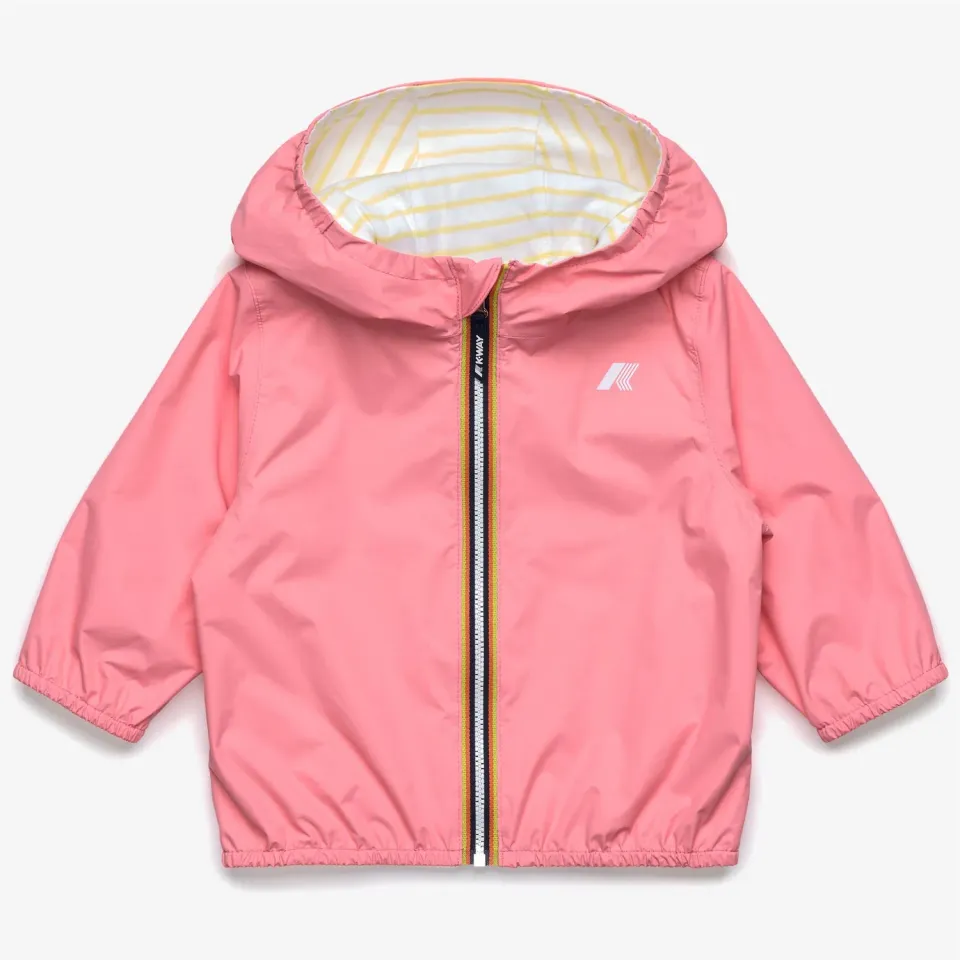 K-Way Jake Plus.2 Jersey Double geacă bebe roz reversibilă