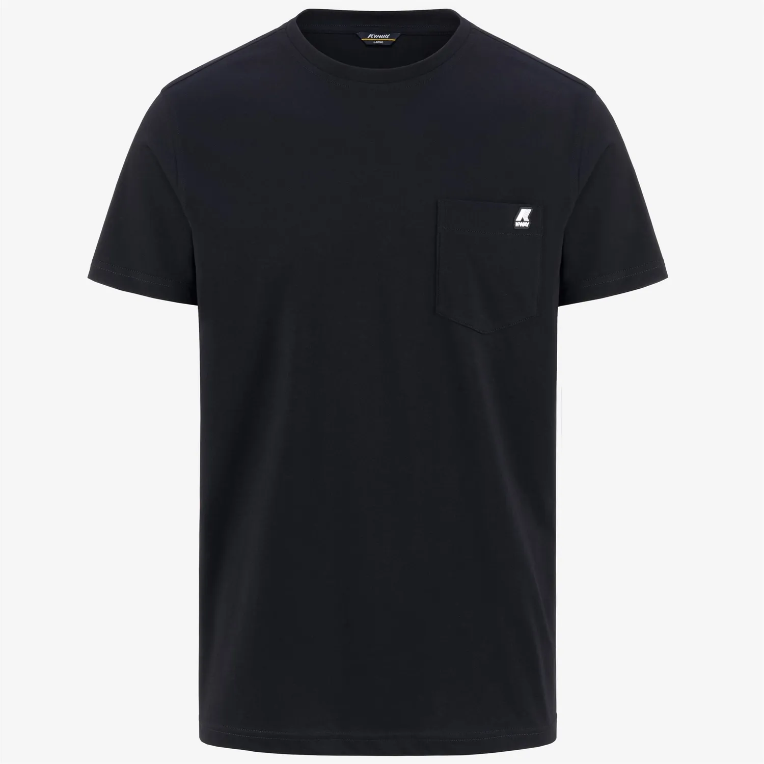 K-Way Sigur tricou barbati albastru slim cu buzunar