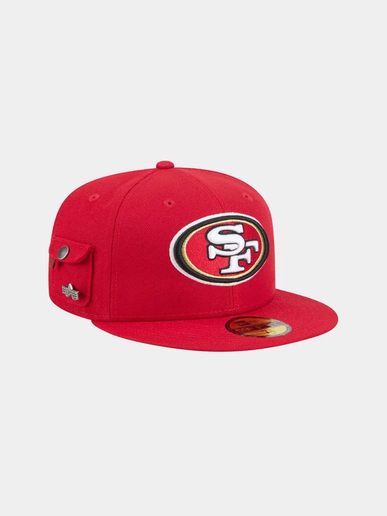 Alpha Industries 59Fifty 49ers sapca visiniu fitted