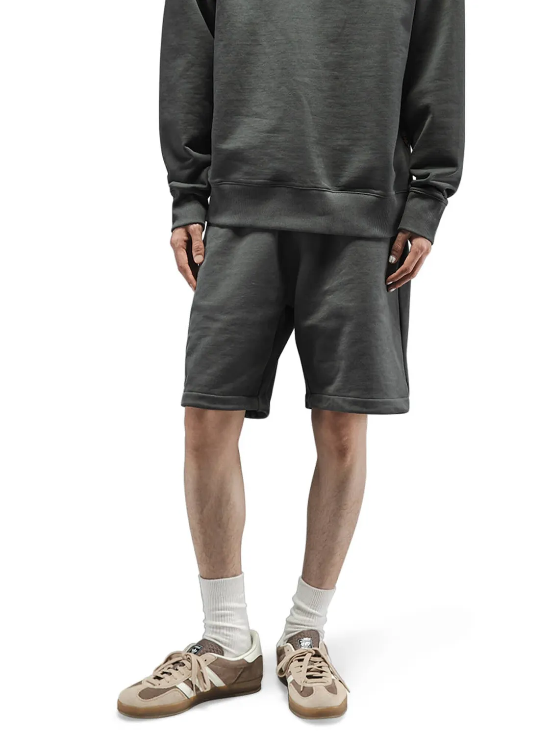 Alpha Industries Essential pantaloni scurti charcoal bumbac